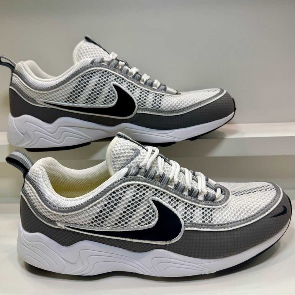 Clean 🔥 Nike Air Zoom Spiridon White Ash Men's 10 Like New PreOwned (849776-101)